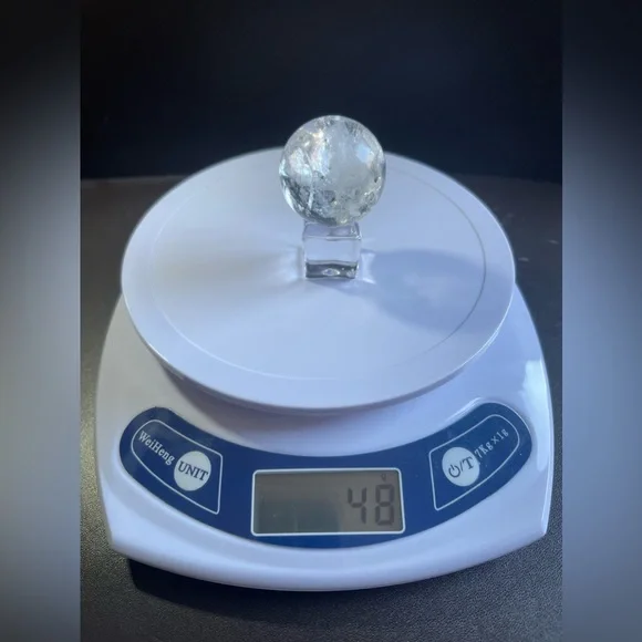 Quartz Sphere With Rainbows. 0.106lb 1.71oz 48g - Picture 2 of 8